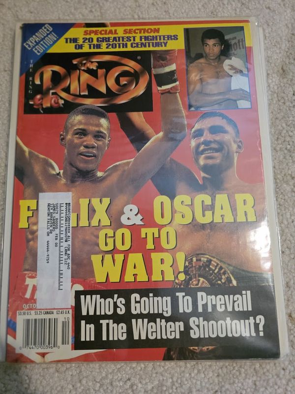 The Ring Boxing Magazine October 1999 Felix &amp; Oscar Go to War