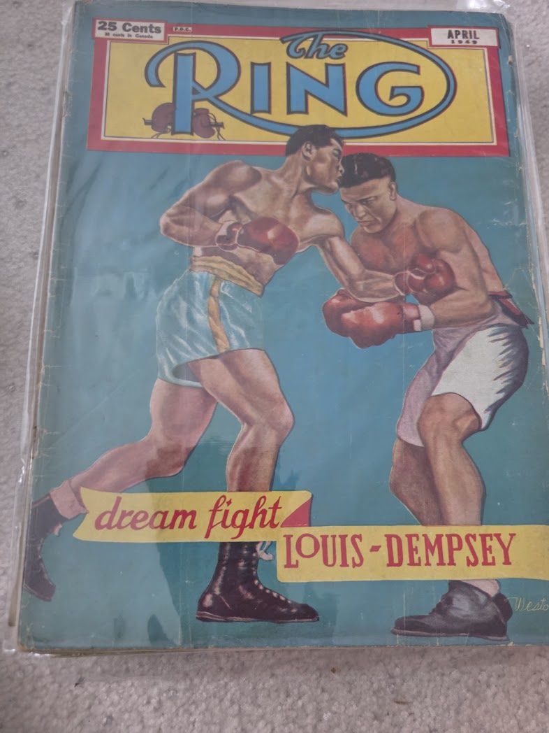THE RING Boxing magazine April 1949 Jack Dempsey JOE LOUIS