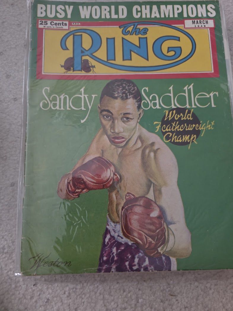 THE RING Boxing Magazine - March 1949 - Sandy Saddler