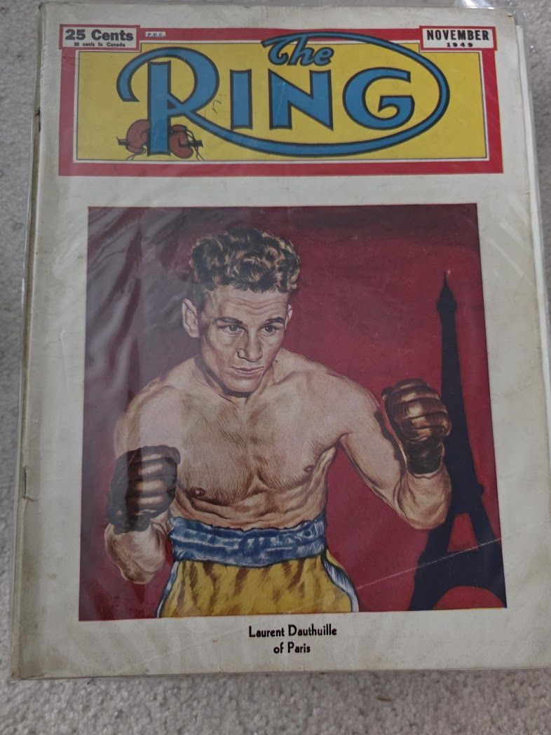 NOVEMBER 1949 THE RING MAGAZINE! LAURENT DAUTHUILLE