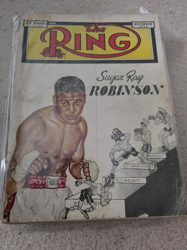 December 1949 Sugar Ray Robinson The Ring Magazine Boxing