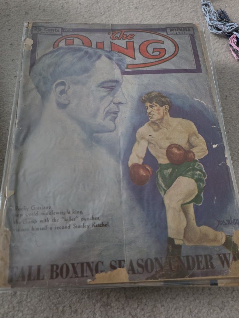 The Ring magazine, Nov 1947, Rocky Graziano on cover