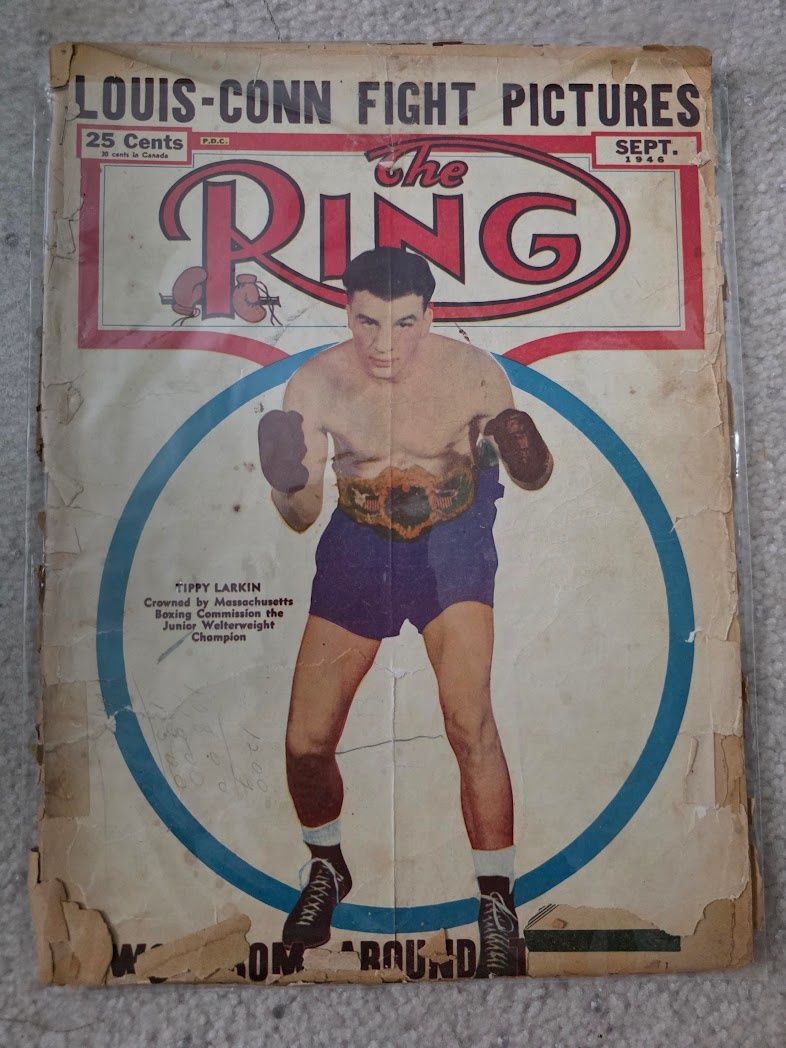 The Ring Magazine Sep 1946 Joe Lewis Conn Larkin