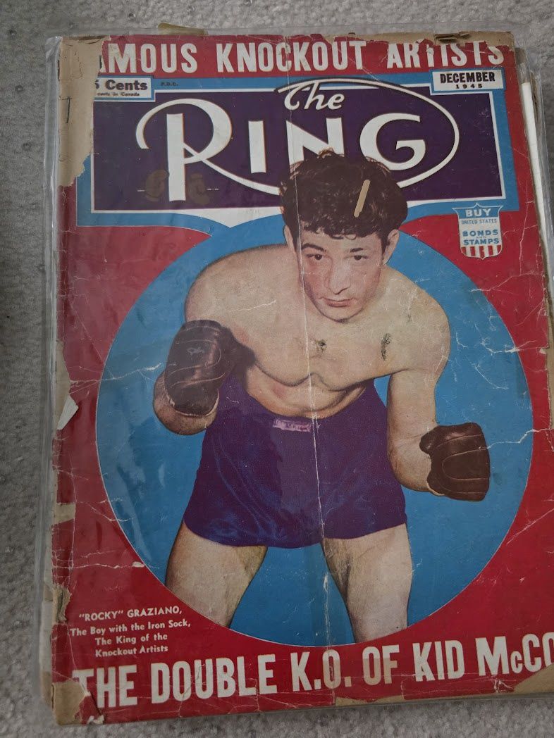 December 1945 The Ring Boxing Magazine – Rocky Graziano