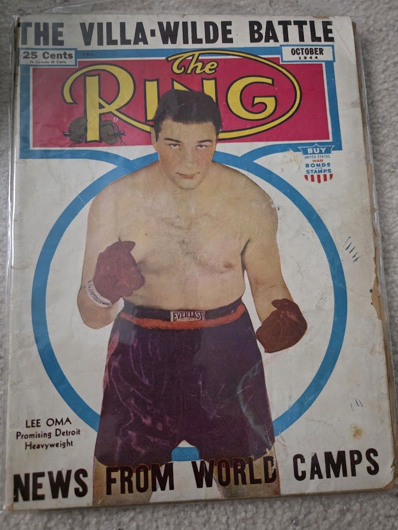The Ring Magazine Oct 1944 WWII Lee Oma Joe Lewis Jack Dempsey