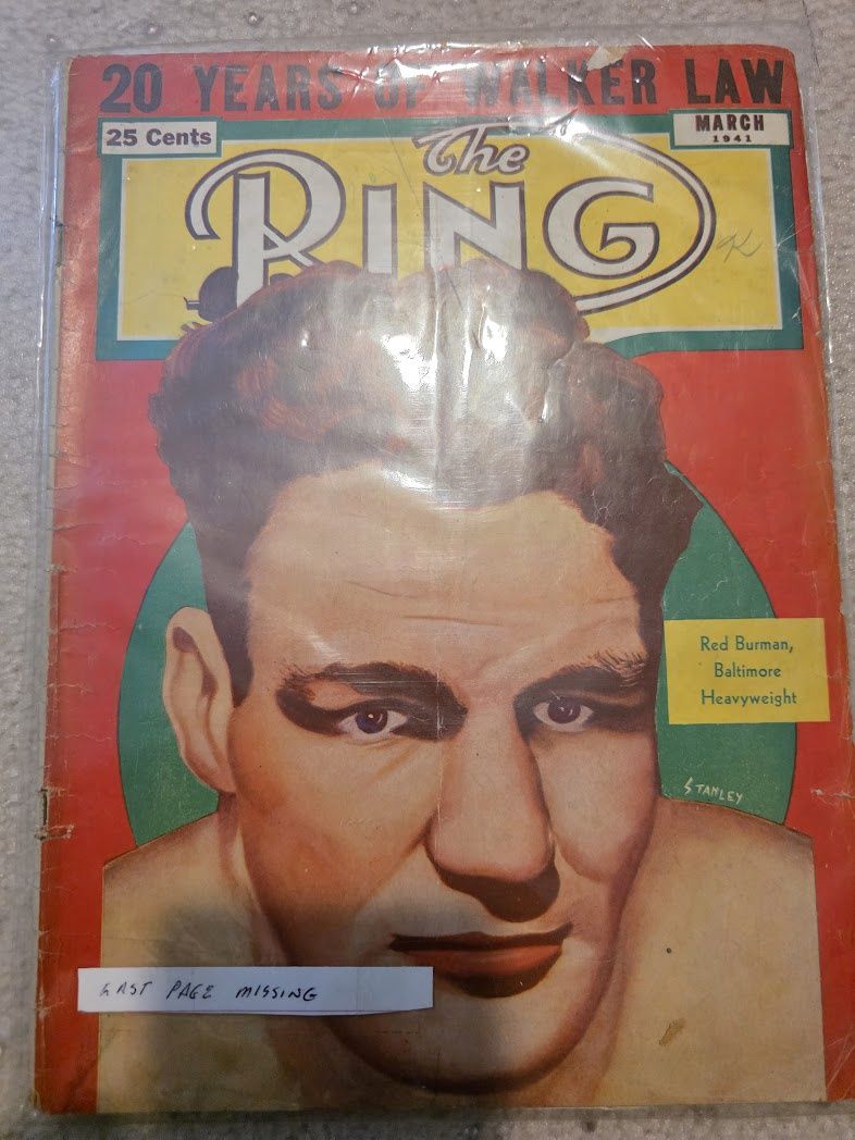 THE RING MAGAZINE 1941 MARCH