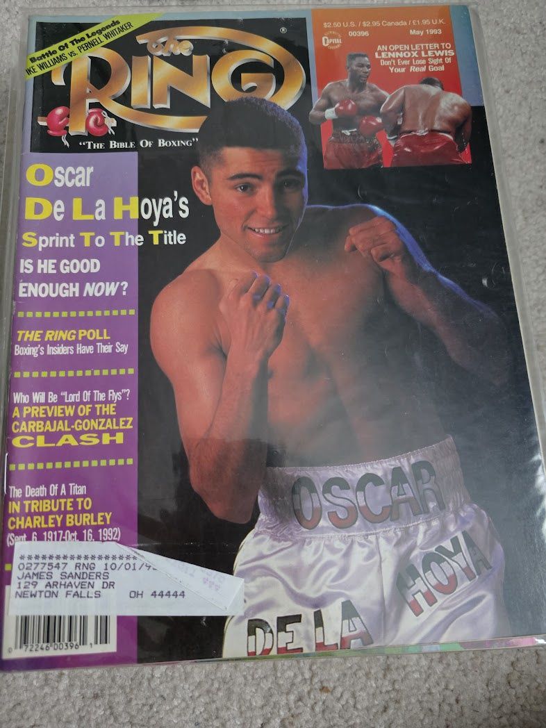 THE RING BOXING MAGAZINE MAY 1993 VINTAGE