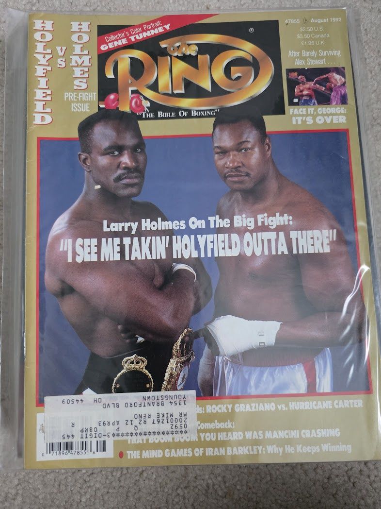 The Ring Boxing Magazine Larry Holmes Evander Holyfield