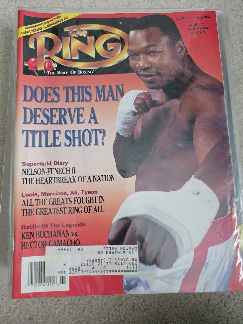 Larry Holmes - July 1992 RING Boxing Magazine