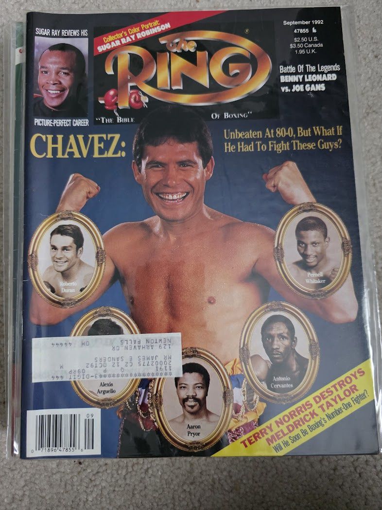 The Ring Bible of Boxing Magazine, September 1992, J.C. Chavez