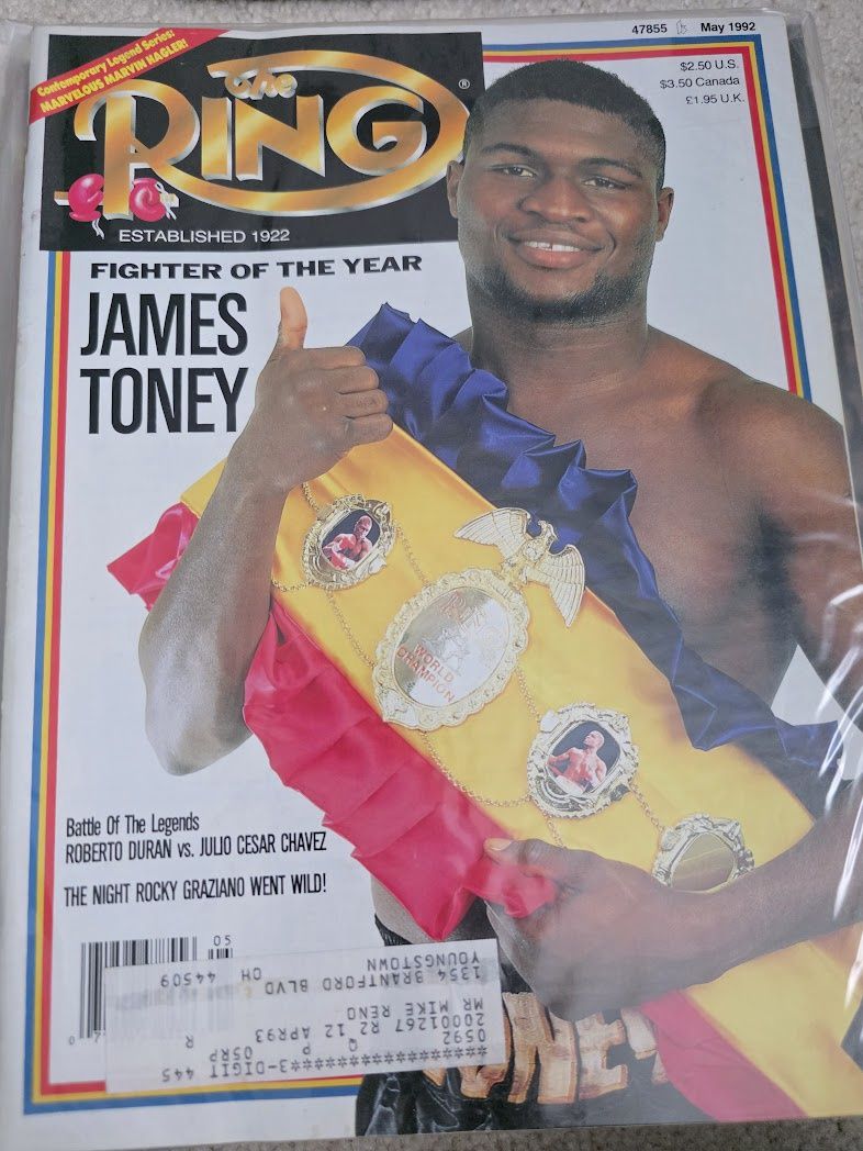 ring boxing may 1992 james toney