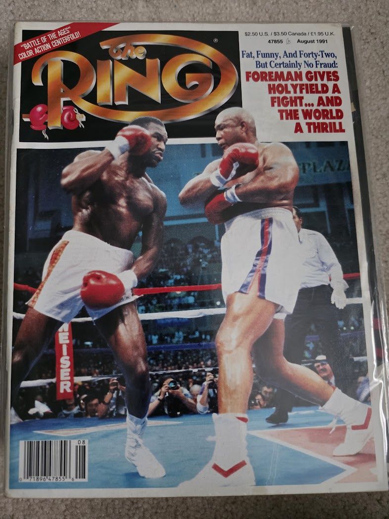 The Ring Boxing Magazine ~ August 1991 ~ Foreman Holyfield