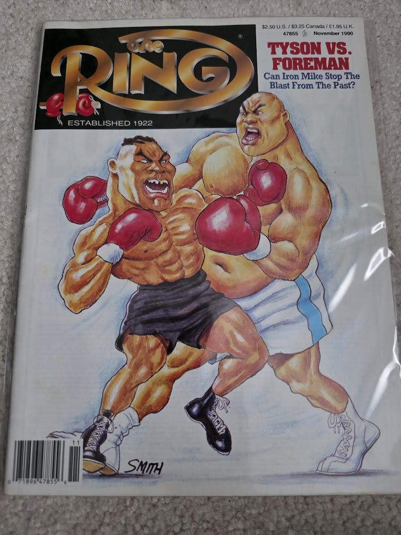The Ring Boxing Magazine Mime Tyson Vs. George Foreman November 1990