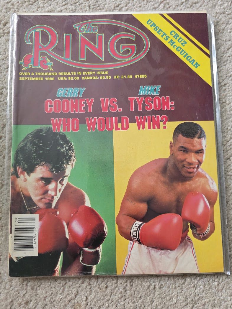 SEPTEMBER 1986 THE RING vintage boxing sports magazine