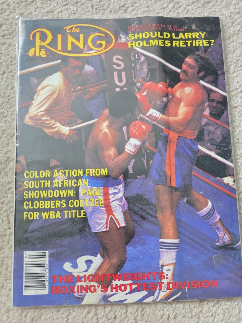 THE RING BOXING MAGAZINE AUGUST FEBRUARY 1985
