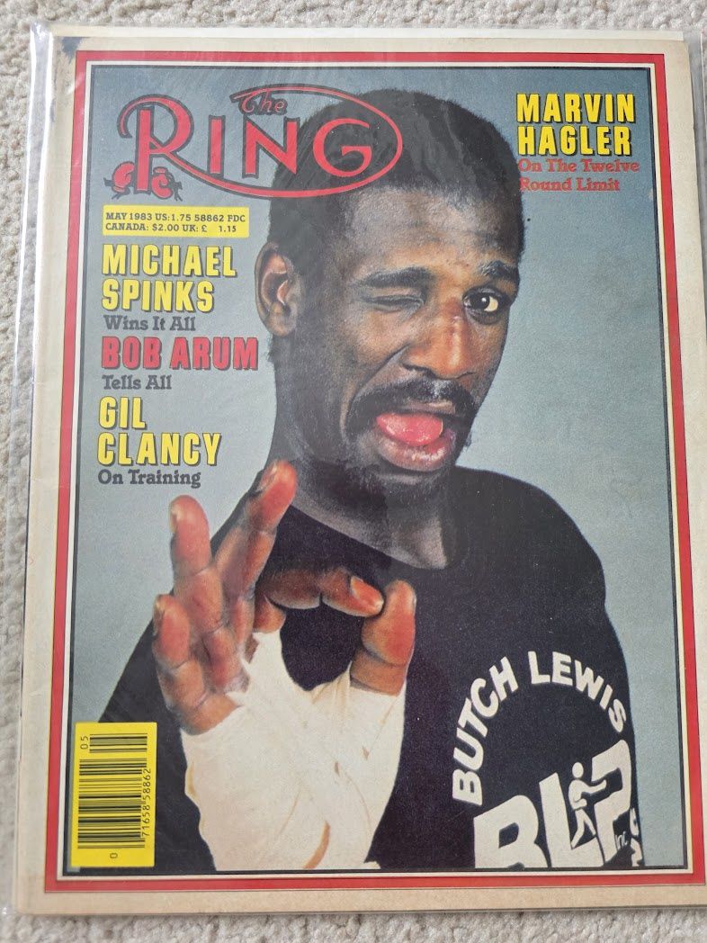 THE RING Boxing magazine May 1983 Michael Spinks MARVIN HAGLER