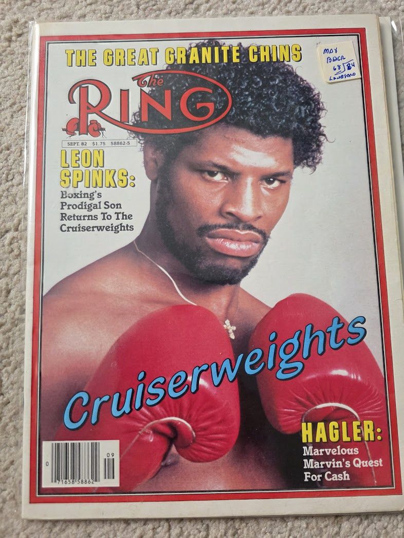 The Ring Magazine September 1982 Cover: Leon Spinks