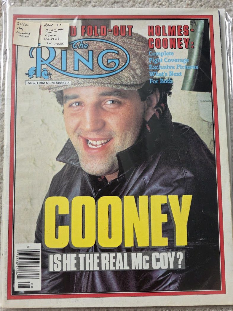 The Ring Magazine August 1982 Jerry Cooney Cover