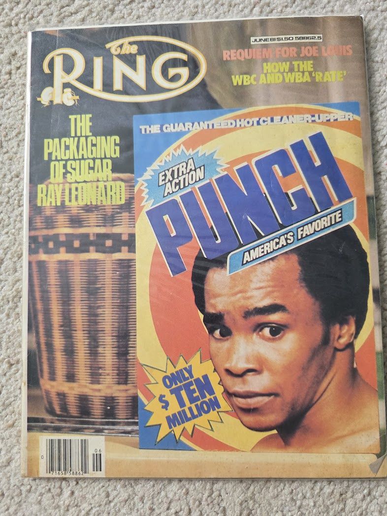 The RING BOXING MAGAZINE June 1981 SUGAR RAY LEONARD JOE LOUIS