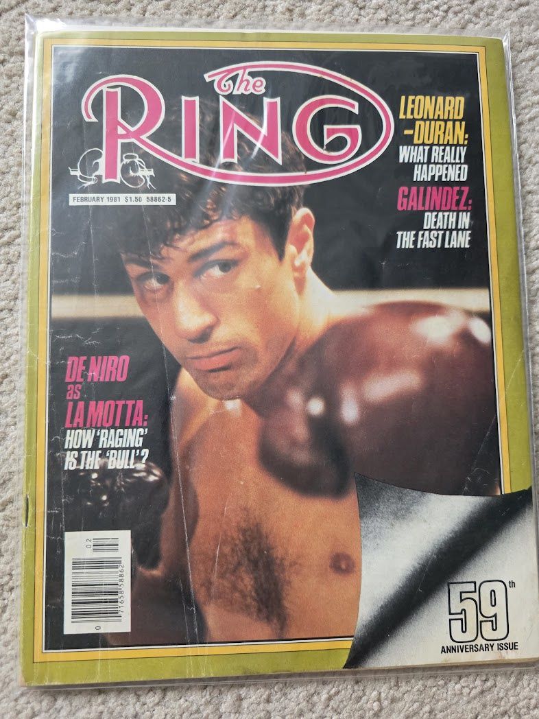 February 1981 The Ring Magazine Robert De Niro