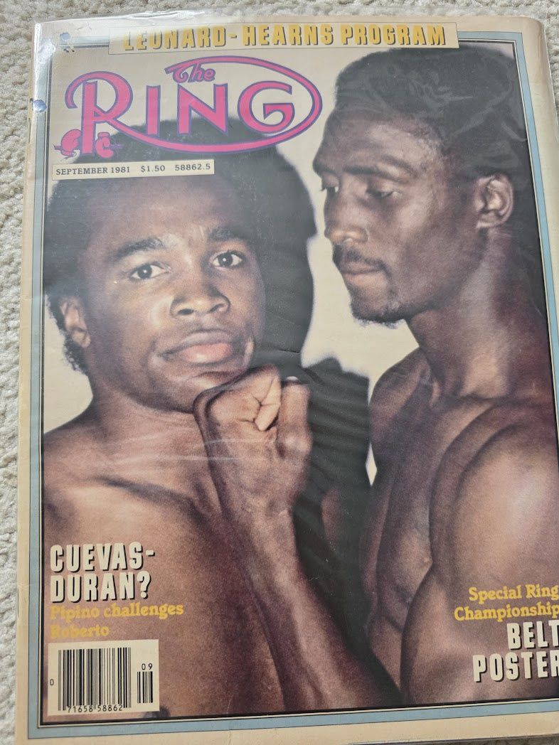SEPTEMBER 1981 THE RING BOXING MAGAZINE THOMAS HEARNS SUGAR RAY LEONARD
