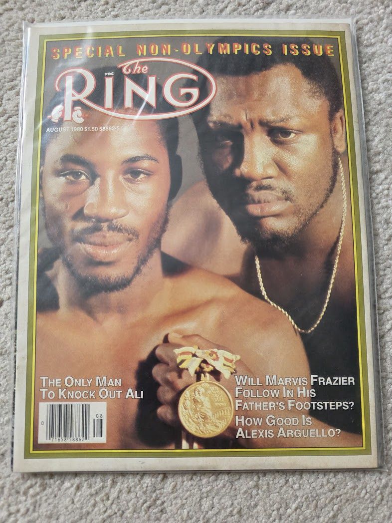 The Ring Magazine August 1980 Joe &amp; Marvis Frazier