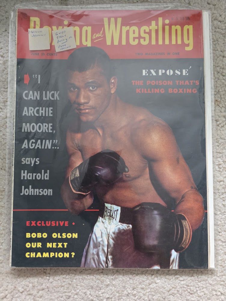 June 1953 Boxing And Wrestling Magazine Archie Moore