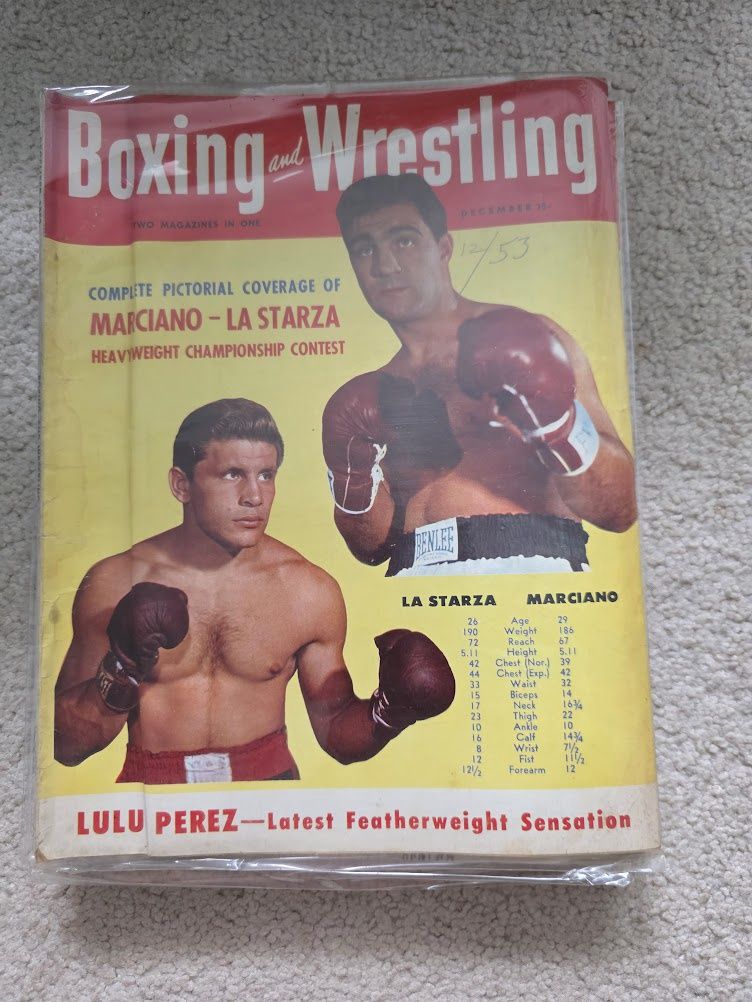 Boxing And Wrestling Magazine. December 1953. Marciano