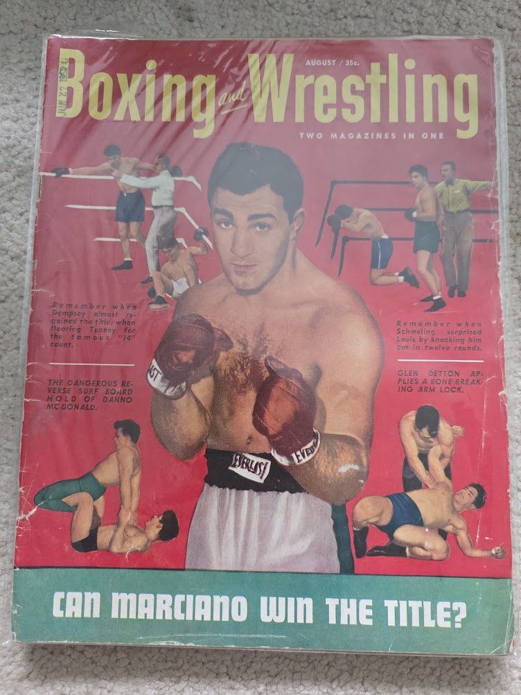 1952 ROCKY MARCIANO August Boxing &amp; Wrestling Magazine