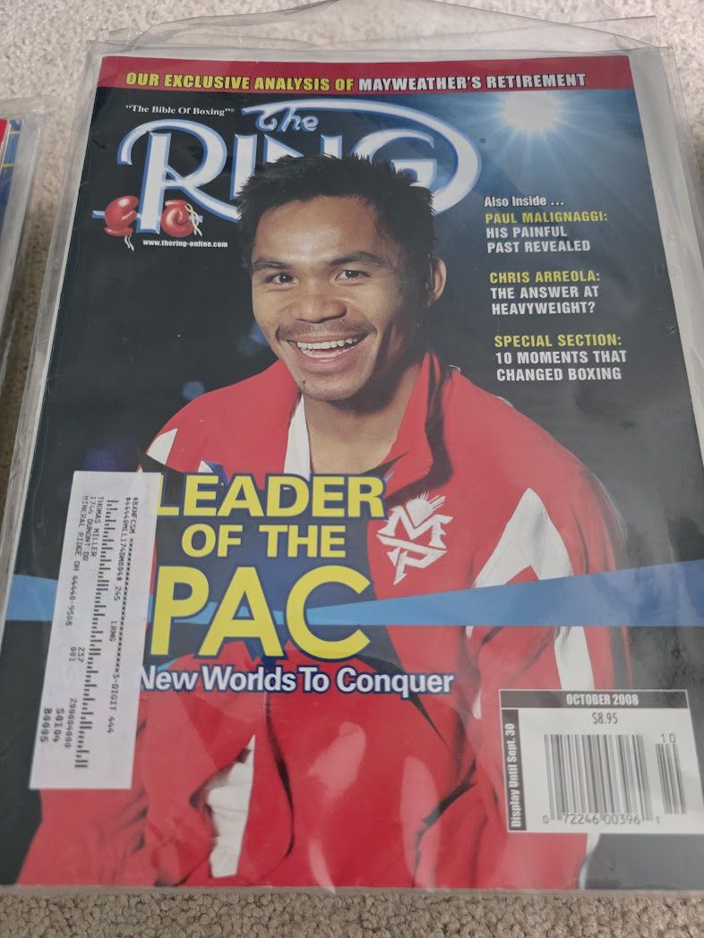 The Ring Magazine October 2008 Manny Pacquiao Pac-Man