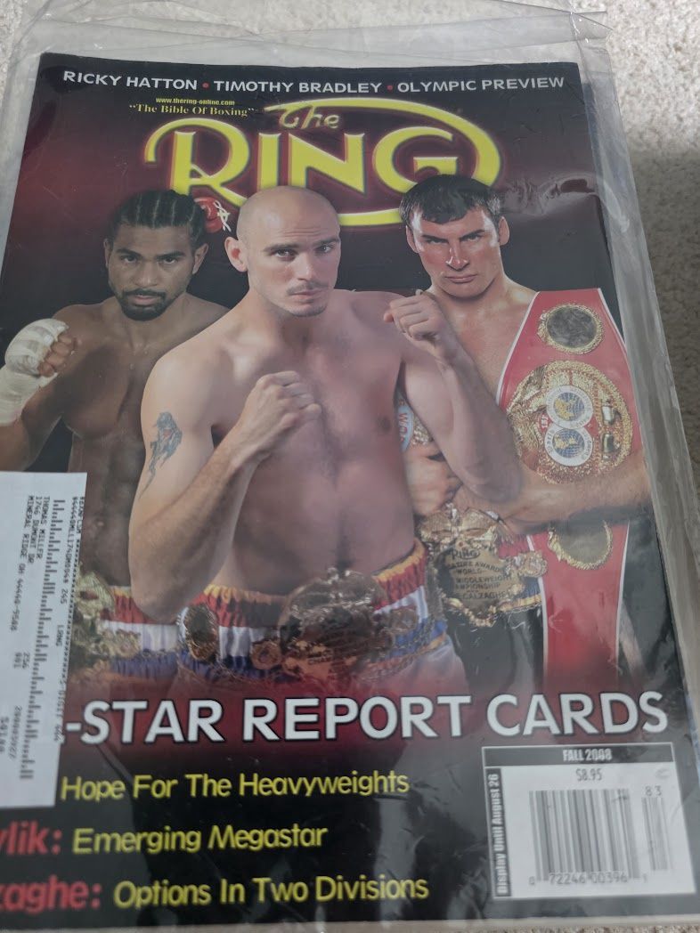 Vintage The Ring Magazine Fall 2008 Haye/Pavlik/ Calzaghne