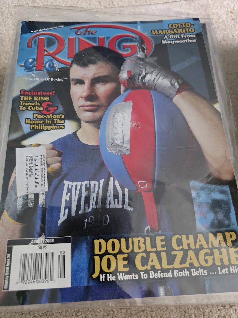 Joe Calzaghe - August 2008 The RING Boxing Magazine