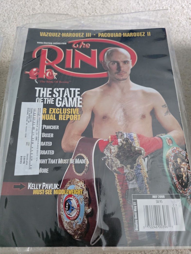 ring magazine JULY 2008 KELLY PAVLIK
