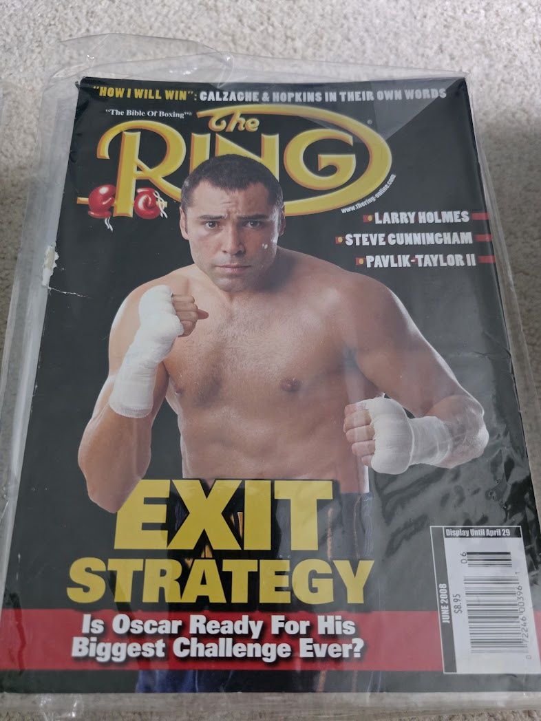 The Ring Boxing Magazine June 2008 - Larry Holmes / Oscar De La Hoya