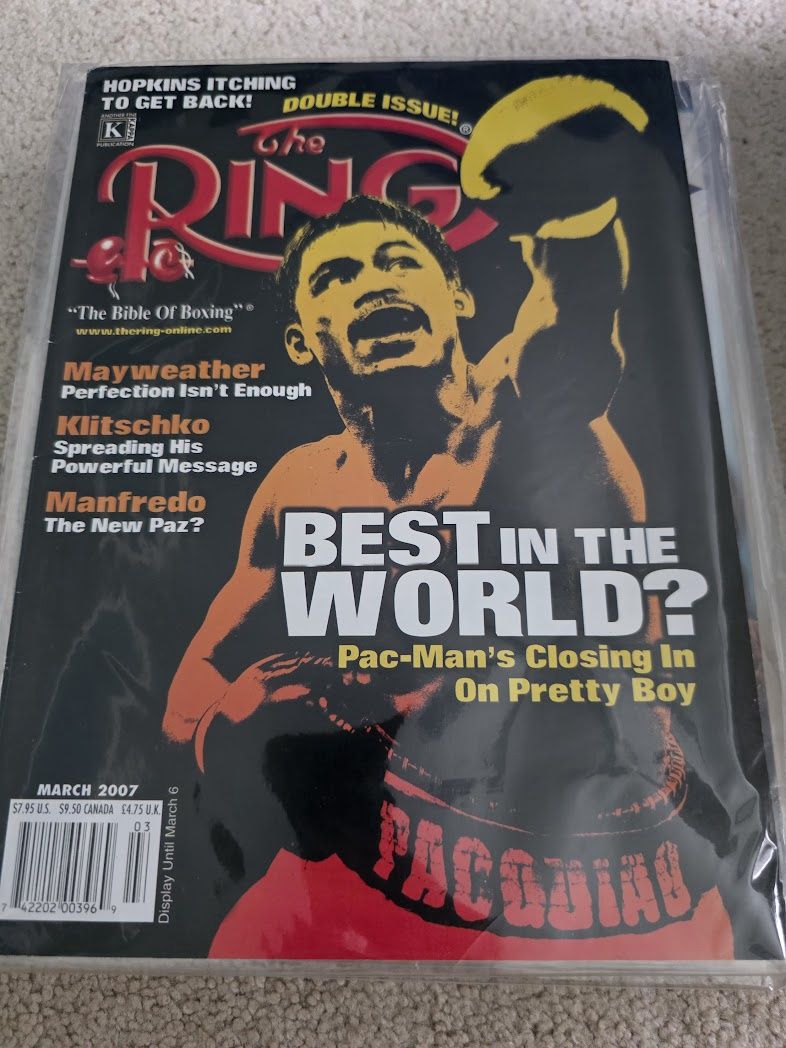 The Ring Boxing Magazine March 2007 Manny Pacquiao Pac-Man