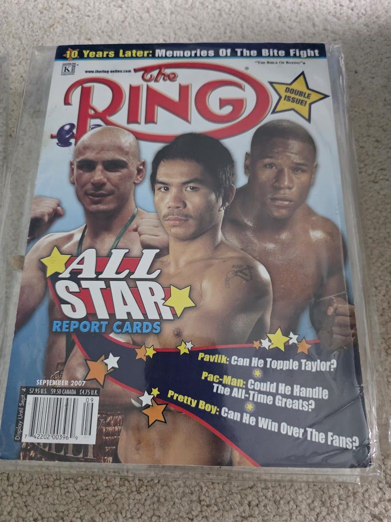The Ring magazine boxing Sept 2007 PAVLIK PAC-MAN PRETTY BOY
