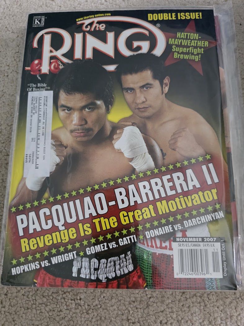 2007 NOVEMBER THE RING MAGAZINE - PACQUIAO-BARRERA II