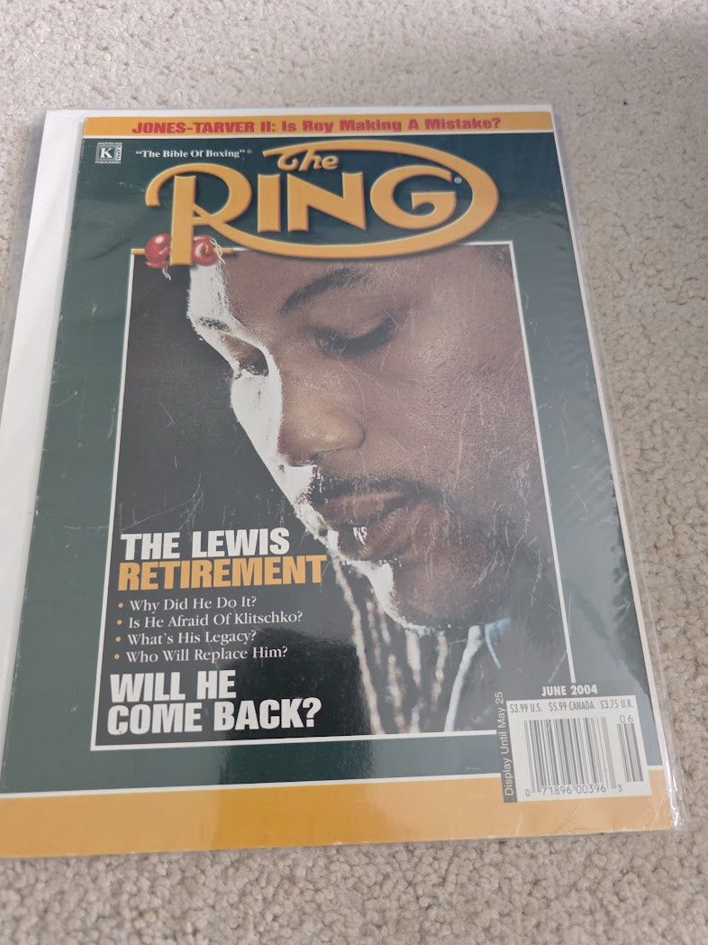 The Ring June 2004 Magazine Lennox Lewis