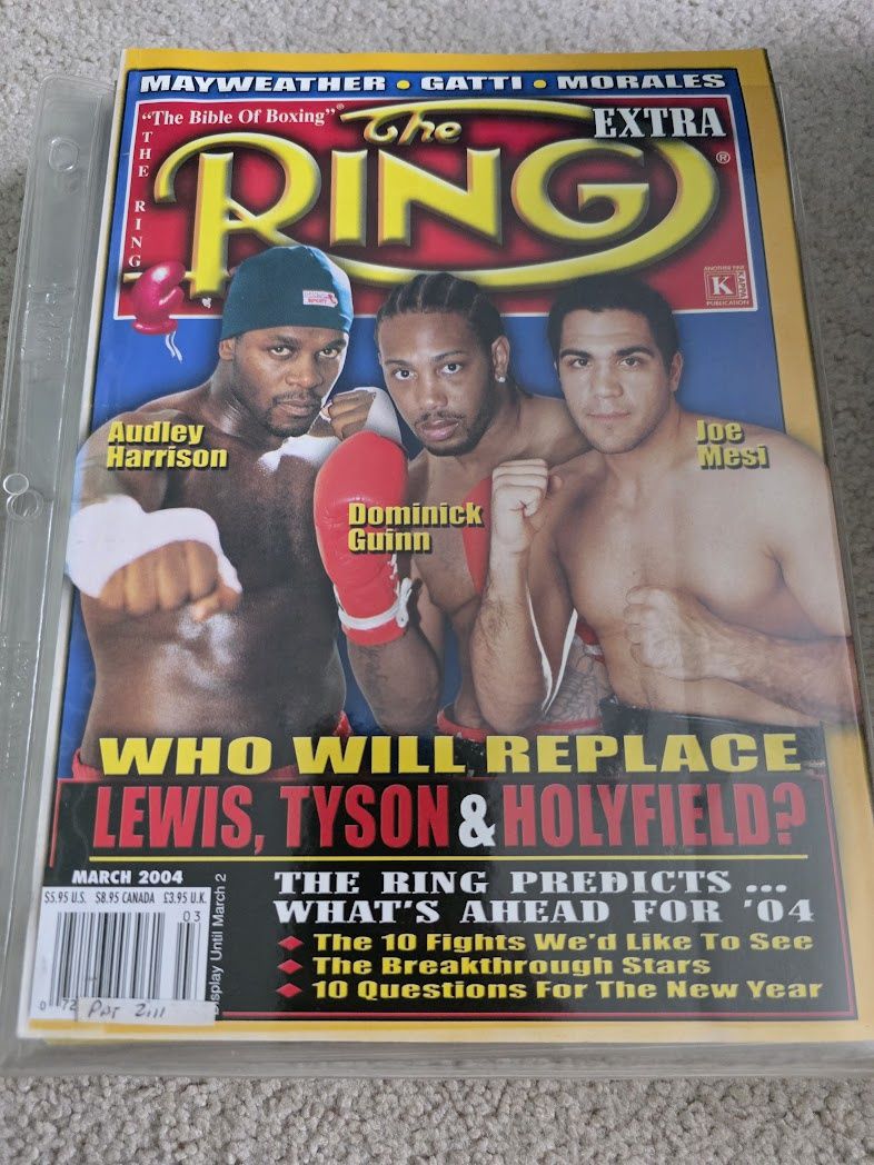 The Ring Boxing Magazine March 2004 Audley Harrison Dominick Guinn Joe Mesi