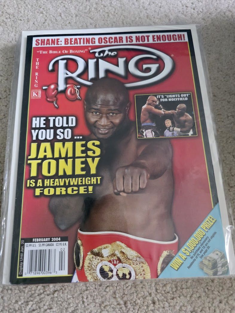 RING MAGAZINE FEBRUARY 2004 TONEY