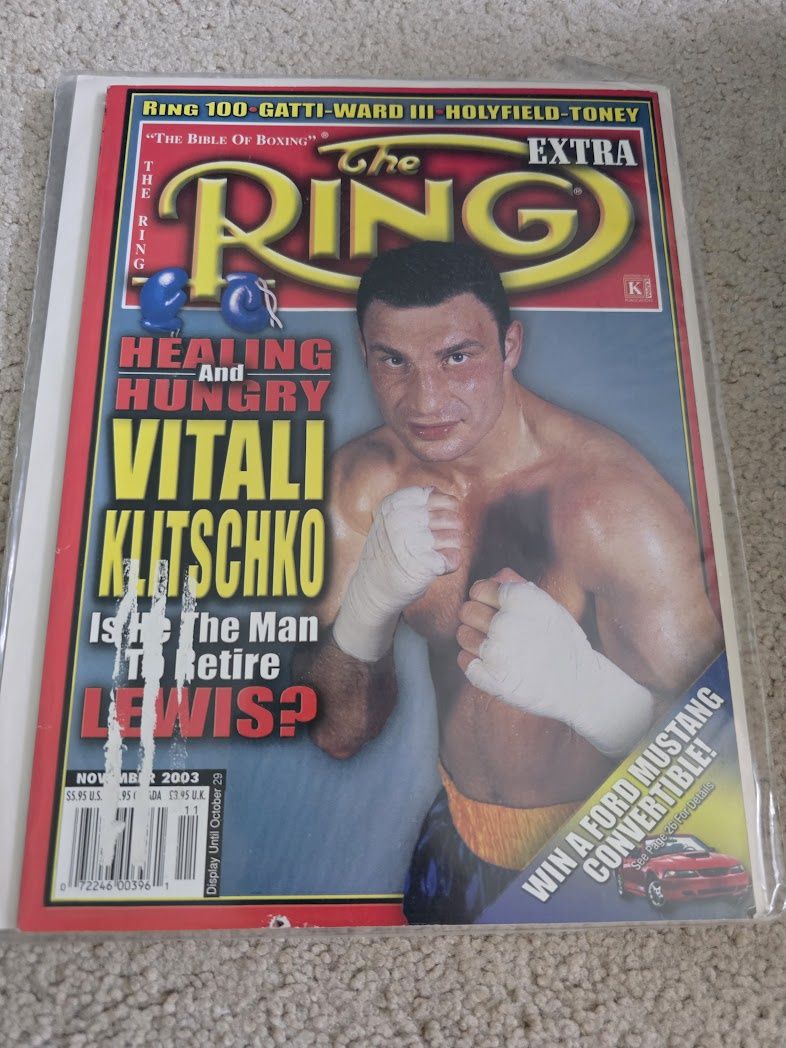 The Ring November 2003 Magazine Vitali Klitschko
