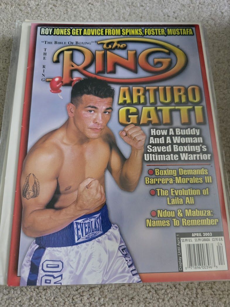 RING MAGAZINE APRIL 2003 GATTI