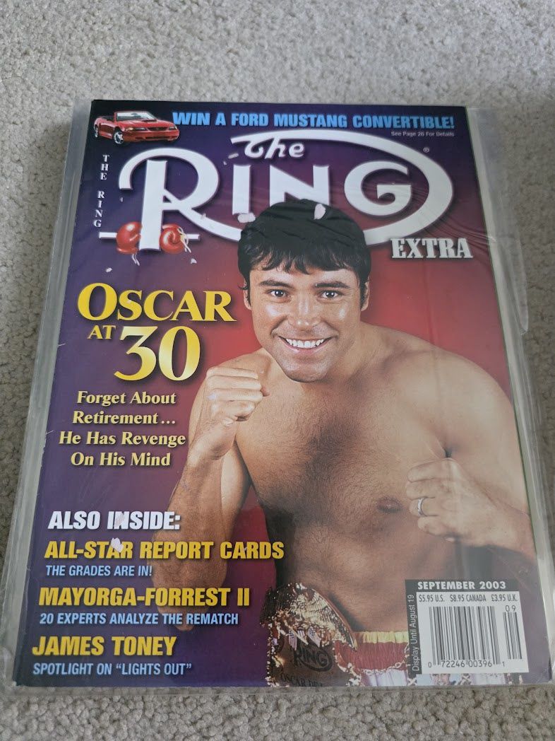 The Ring Boxing Magazine September 2003 - Oscar De La Hoya / James Toney!