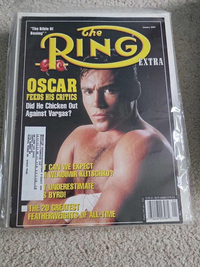 THE RING Extra Boxing magazine January 2002 Oscar De La HOYA