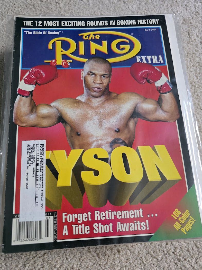 ring magazine MARCH 2001 TYSON