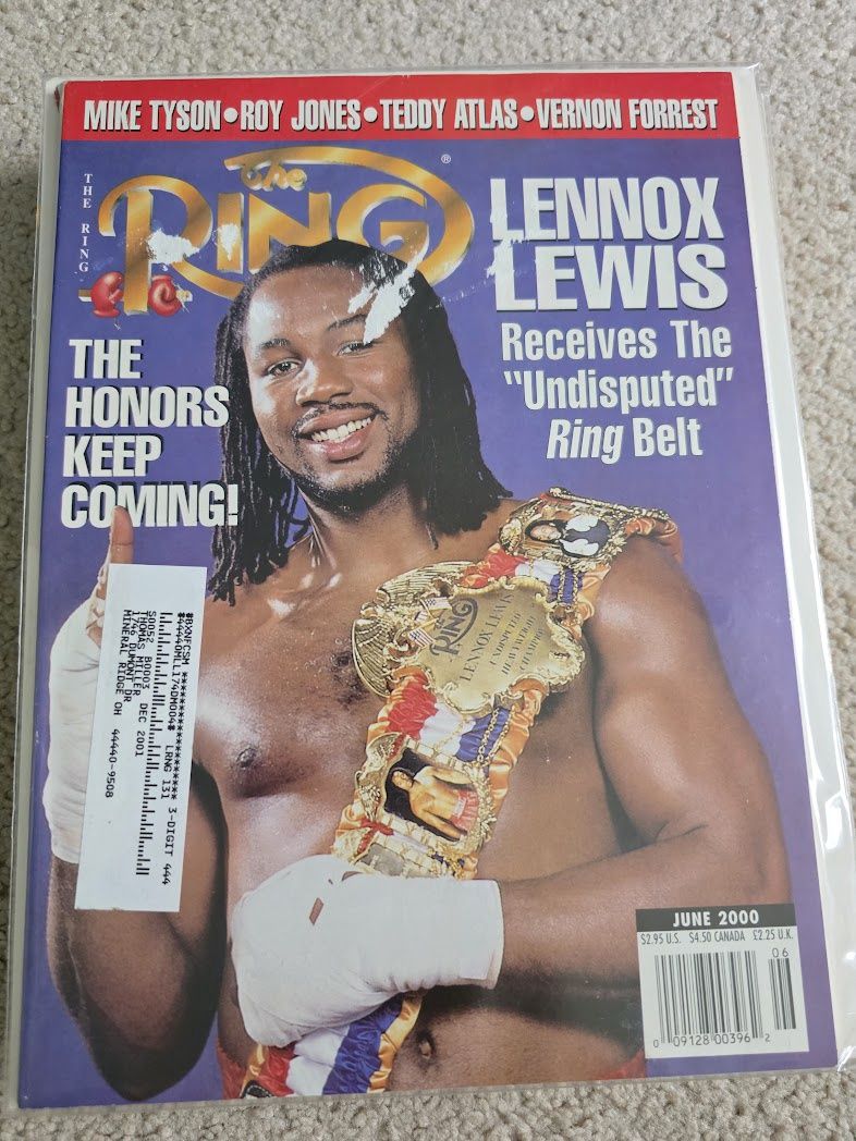 ring magazine JUNE 2000 LENNOX LEWIS