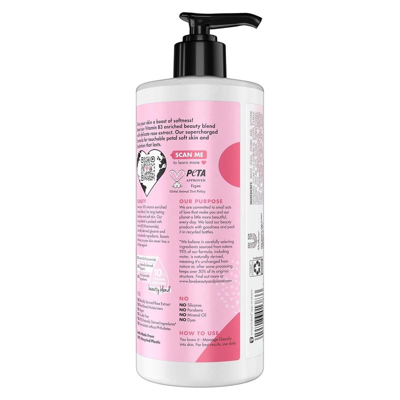 20 Brand New Love Beauty and Planet Rose + Vitamin B3 Body Lotion 16 Fl Oz Retail Value $150.00