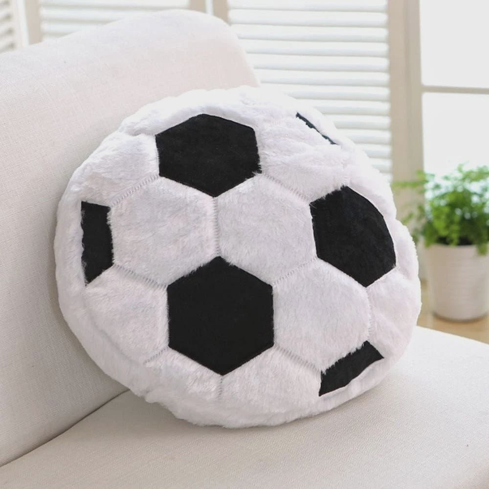 5-Fluffy Soccer Balls Plush Pillow,Soft Soccer Ball Stuffed Toys,Decorative Soccer &amp; Football Pillow Cushion Throw Pillow,Football Plushies Plush Doll for Home Deco Kids Big Sports Toy Gift Retail $21