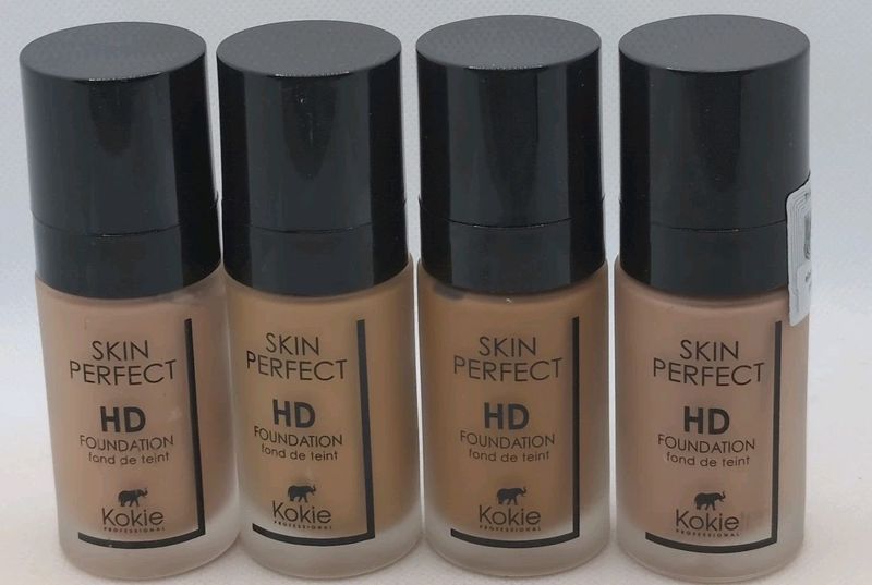 25-Kokie Skin Perfect HD Foundation Assorted Colors-Retail Value $307.25