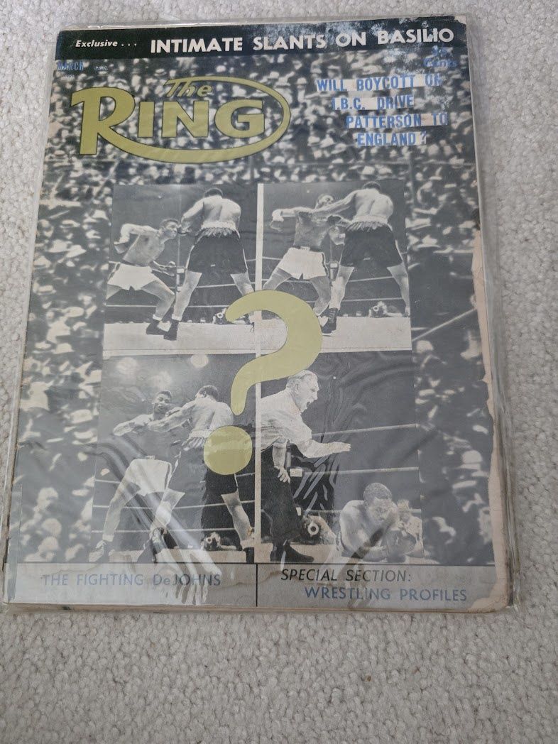 Vintage March 1958 The Ring magazine
